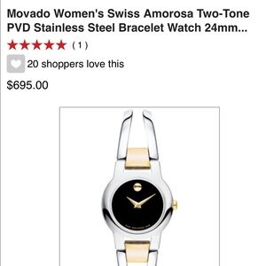 COPY - 100% Authentic Movado Watch